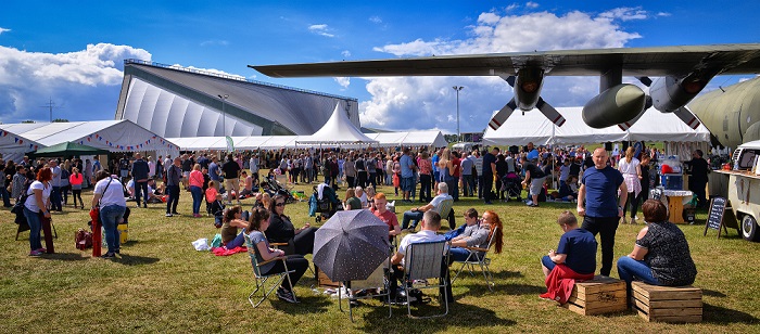 Visitors at the Cosford Food Festival